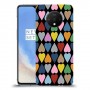 פסיפס קשת לבבות כיסוי מגן קשיח מעוצב ל OnePlus 7T יחידה אחת סקרין מובייל