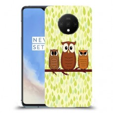 משפחת ינשוף כיסוי מגן קשיח מעוצב ל OnePlus 7T יחידה אחת סקרין מובייל