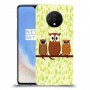 משפחת ינשוף כיסוי מגן קשיח מעוצב ל OnePlus 7T יחידה אחת סקרין מובייל