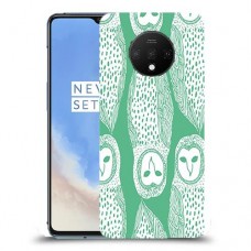 ינשופים על ירוק כיסוי מגן קשיח מעוצב ל OnePlus 7T יחידה אחת סקרין מובייל