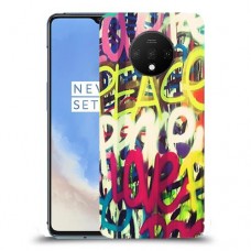 אהבת שלום כיסוי מגן קשיח מעוצב ל OnePlus 7T יחידה אחת סקרין מובייל