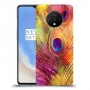 נוצת טווס כיסוי מגן קשיח מעוצב ל OnePlus 7T יחידה אחת סקרין מובייל