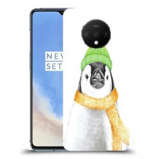פינגווין בקור כיסוי מגן קשיח מעוצב ל OnePlus 7T יחידה אחת סקרין מובייל