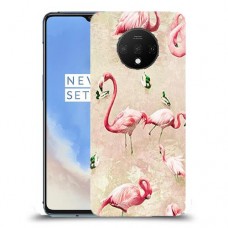 פלמינגו ורוד כיסוי מגן קשיח מעוצב ל OnePlus 7T יחידה אחת סקרין מובייל