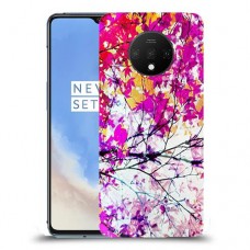 סתיו סגול כיסוי מגן קשיח מעוצב ל OnePlus 7T יחידה אחת סקרין מובייל