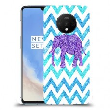 אלפנט סגול כיסוי מגן קשיח מעוצב ל OnePlus 7T יחידה אחת סקרין מובייל