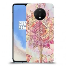 חמניות מוזרה סגולה כיסוי מגן קשיח מעוצב ל OnePlus 7T יחידה אחת סקרין מובייל