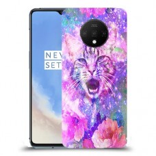 חתול מושלג כיסוי מגן קשיח מעוצב ל OnePlus 7T יחידה אחת סקרין מובייל