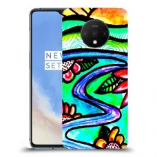 ויטראז 'תמונה כיסוי מגן קשיח מעוצב ל OnePlus 7T יחידה אחת סקרין מובייל