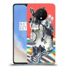 ארנבון מוזר כיסוי מגן קשיח מעוצב ל OnePlus 7T יחידה אחת סקרין מובייל
