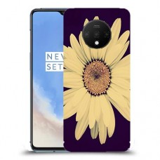 חמניות בשחור כיסוי מגן קשיח מעוצב ל OnePlus 7T יחידה אחת סקרין מובייל