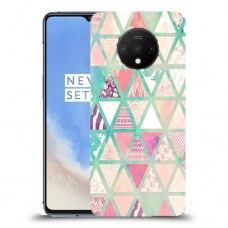 משולשים כיסוי מגן קשיח מעוצב ל OnePlus 7T יחידה אחת סקרין מובייל