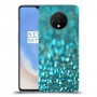 טורקיז יהלומים כיסוי מגן קשיח מעוצב ל OnePlus 7T יחידה אחת סקרין מובייל