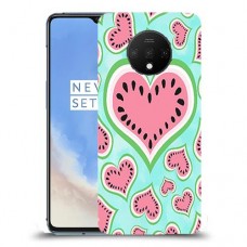 אבטיח אהבה כיסוי מגן קשיח מעוצב ל OnePlus 7T יחידה אחת סקרין מובייל