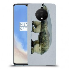 דוב לבן כיסוי מגן קשיח מעוצב ל OnePlus 7T יחידה אחת סקרין מובייל
