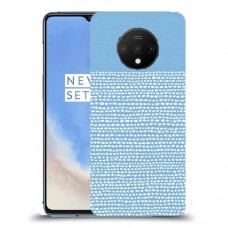 נקודות לבנות בכחול כיסוי מגן קשיח מעוצב ל OnePlus 7T יחידה אחת סקרין מובייל