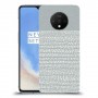נקודות לבנות אפור כיסוי מגן קשיח מעוצב ל OnePlus 7T יחידה אחת סקרין מובייל