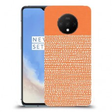 נקודות לבנות בכתום כיסוי מגן קשיח מעוצב ל OnePlus 7T יחידה אחת סקרין מובייל