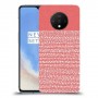נקודות לבנות בורוד כיסוי מגן קשיח מעוצב ל OnePlus 7T יחידה אחת סקרין מובייל