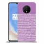 נקודות לבנות בסגול כיסוי מגן קשיח מעוצב ל OnePlus 7T יחידה אחת סקרין מובייל