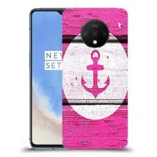עוגן ורוד מעץ כיסוי מגן קשיח מעוצב ל OnePlus 7T יחידה אחת סקרין מובייל