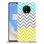 שורות צהובות-ירוקות כיסוי מגן קשיח מעוצב ל OnePlus 7T יחידה אחת סקרין מובייל