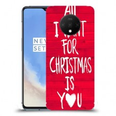 אתה עבור חג המולד כיסוי מגן קשיח מעוצב ל OnePlus 7T יחידה אחת סקרין מובייל