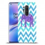 אלפנט סגול כיסוי מגן קשיח מעוצב ל OnePlus 8 Pro יחידה אחת סקרין מובייל