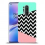 פסים במנטה ורוד כיסוי מגן קשיח מעוצב ל OnePlus 8 Pro יחידה אחת סקרין מובייל