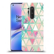 משולשים כיסוי מגן קשיח מעוצב ל OnePlus 8 Pro יחידה אחת סקרין מובייל