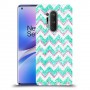 גיאומטריה טורקיז כיסוי מגן קשיח מעוצב ל OnePlus 8 Pro יחידה אחת סקרין מובייל
