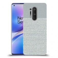 נקודות לבנות אפור כיסוי מגן קשיח מעוצב ל OnePlus 8 Pro יחידה אחת סקרין מובייל