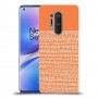 נקודות לבנות בכתום כיסוי מגן קשיח מעוצב ל OnePlus 8 Pro יחידה אחת סקרין מובייל