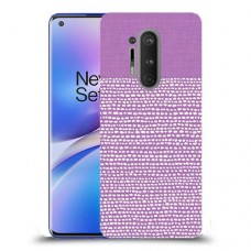 נקודות לבנות בסגול כיסוי מגן קשיח מעוצב ל OnePlus 8 Pro יחידה אחת סקרין מובייל