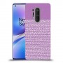 נקודות לבנות בסגול כיסוי מגן קשיח מעוצב ל OnePlus 8 Pro יחידה אחת סקרין מובייל