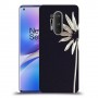 פרח לבן כיסוי מגן קשיח מעוצב ל OnePlus 8 Pro יחידה אחת סקרין מובייל