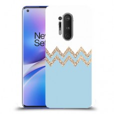 לבן כחול כיסוי מגן קשיח מעוצב ל OnePlus 8 Pro יחידה אחת סקרין מובייל