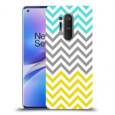 שורות צהובות-ירוקות כיסוי מגן קשיח מעוצב ל OnePlus 8 Pro יחידה אחת סקרין מובייל
