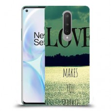 אהבה גורמת לך לנצנץ כיסוי מגן קשיח מעוצב ל OnePlus 8 יחידה אחת סקרין מובייל