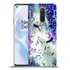 גשם מתכת כיסוי מגן קשיח מעוצב ל OnePlus 8 יחידה אחת סקרין מובייל