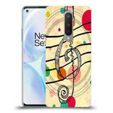 מוסיקה היא החיים שלי כיסוי מגן קשיח מעוצב ל OnePlus 8 יחידה אחת סקרין מובייל
