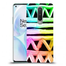 ניאון גיאומטריה כיסוי מגן קשיח מעוצב ל OnePlus 8 יחידה אחת סקרין מובייל