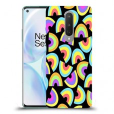 ניאון קשתות כיסוי מגן קשיח מעוצב ל OnePlus 8 יחידה אחת סקרין מובייל