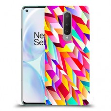 פסים ניאון כיסוי מגן קשיח מעוצב ל OnePlus 8 יחידה אחת סקרין מובייל