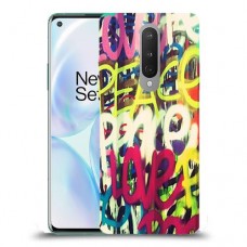אהבת שלום כיסוי מגן קשיח מעוצב ל OnePlus 8 יחידה אחת סקרין מובייל