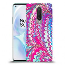 טווס סיפור כיסוי מגן קשיח מעוצב ל OnePlus 8 יחידה אחת סקרין מובייל