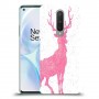 צבי ורוד כיסוי מגן קשיח מעוצב ל OnePlus 8 יחידה אחת סקרין מובייל