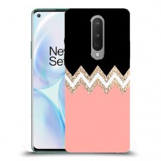 ורוד-לבן-לבן כיסוי מגן קשיח מעוצב ל OnePlus 8 יחידה אחת סקרין מובייל