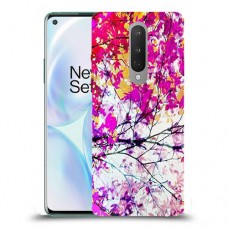סתיו סגול כיסוי מגן קשיח מעוצב ל OnePlus 8 יחידה אחת סקרין מובייל