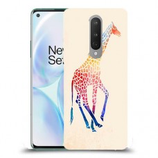 קשת ג 'ירפה כיסוי מגן קשיח מעוצב ל OnePlus 8 יחידה אחת סקרין מובייל